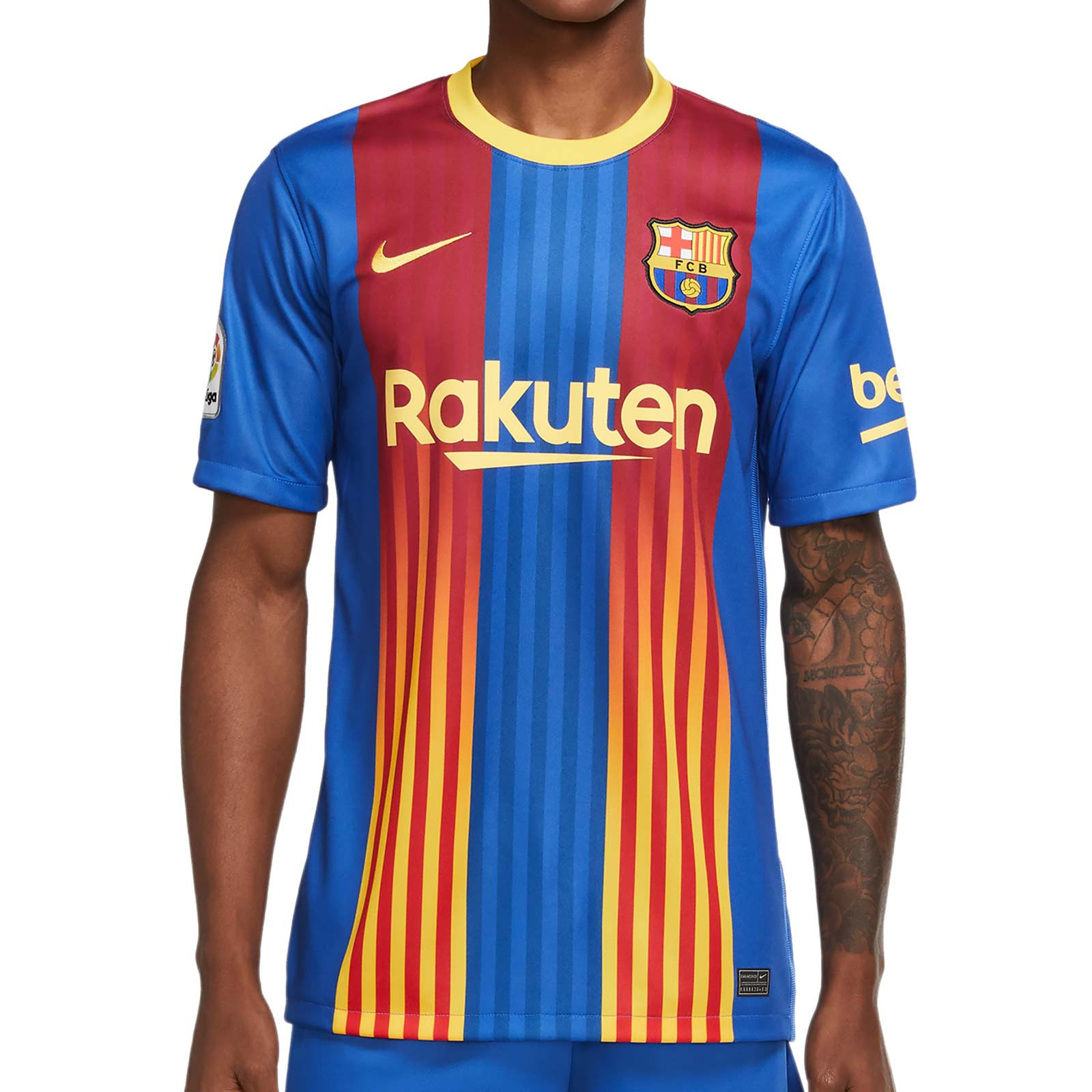 Hacer un nombre luto Fuera de Camiseta Nike 4a Barcelona Senyera 2021 Stadium | futbolmania