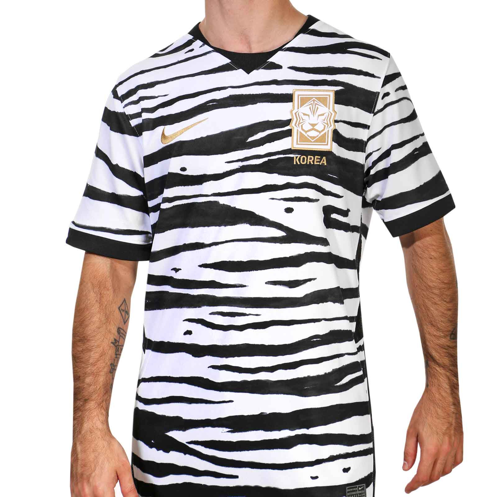 Camiseta Nike 2a Stadium 2020 20201 blanca negra |