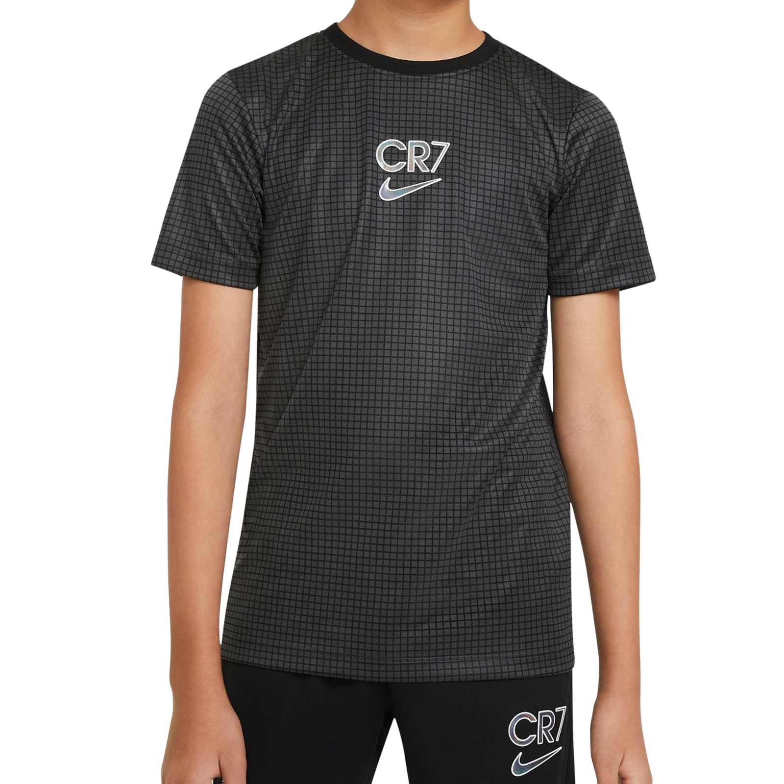 florero Masaje Trueno Camiseta Nike Dri-Fit CR7 niño gris oscuro | futbolmaniaKids