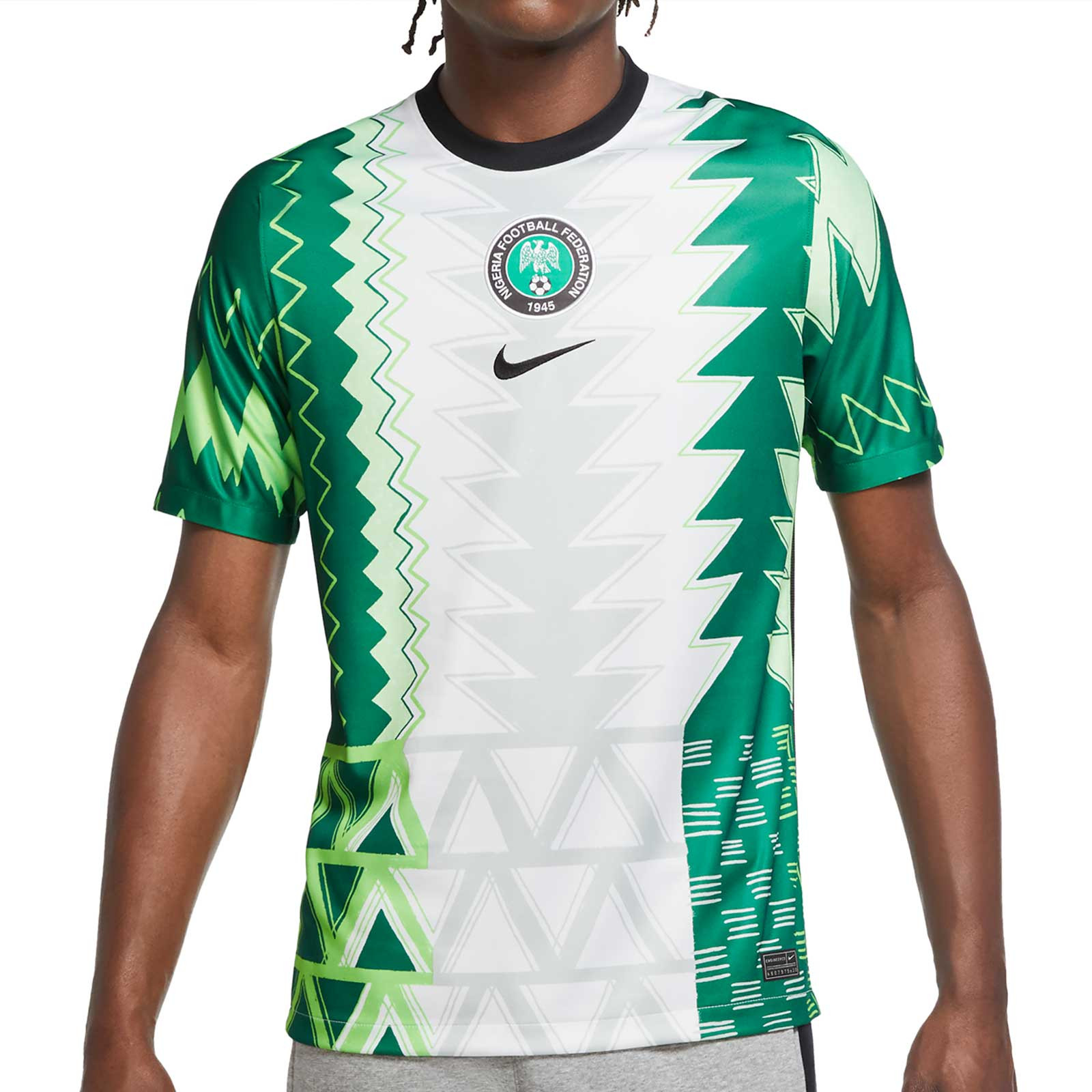 atleta Cruel occidental Camiseta Nike Nigeria 2020 2021 Stadium blanca | futbolmania