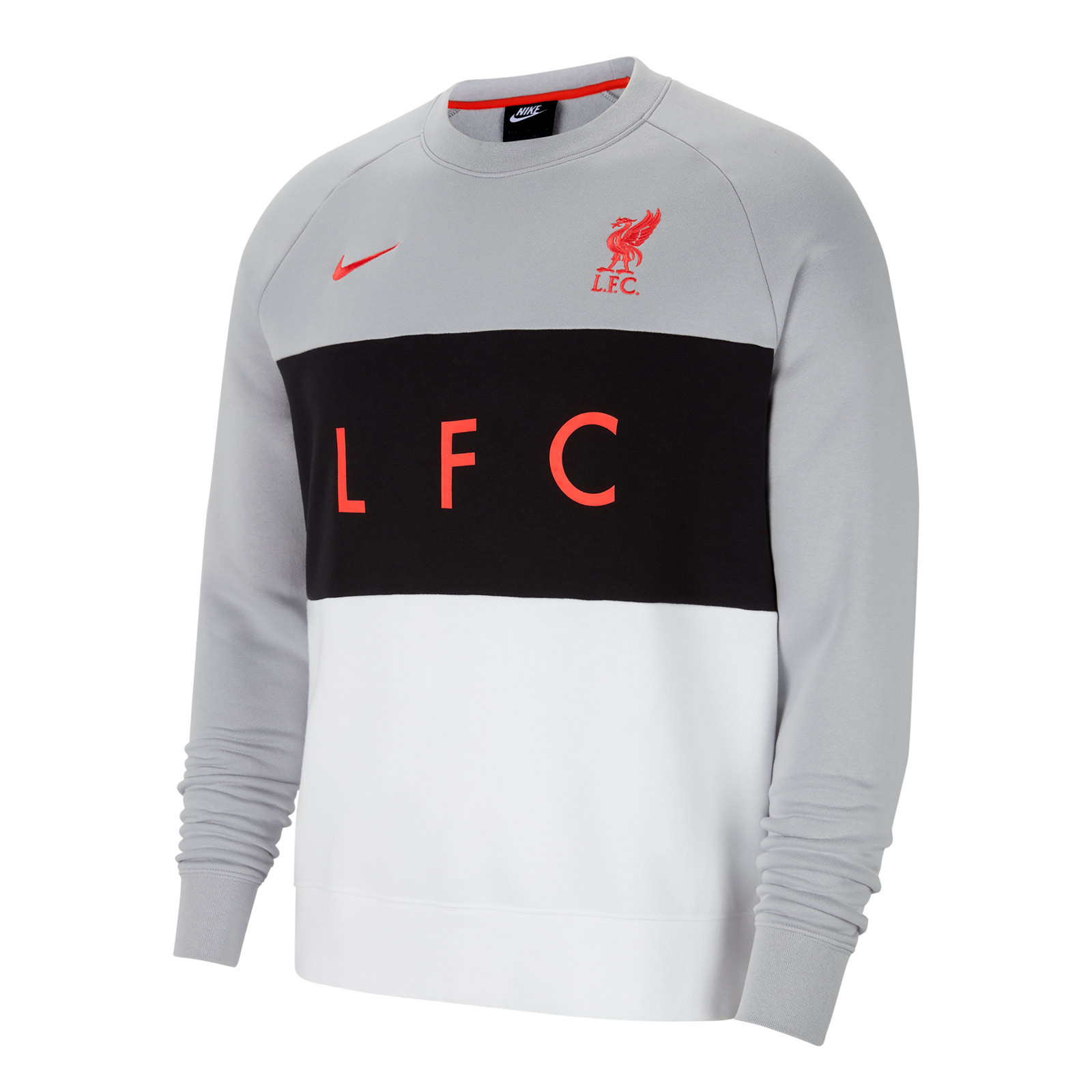 guerra Perjudicial Lionel Green Street Sudadera Nike Liverpool Crew Fleece gris | futbolmania