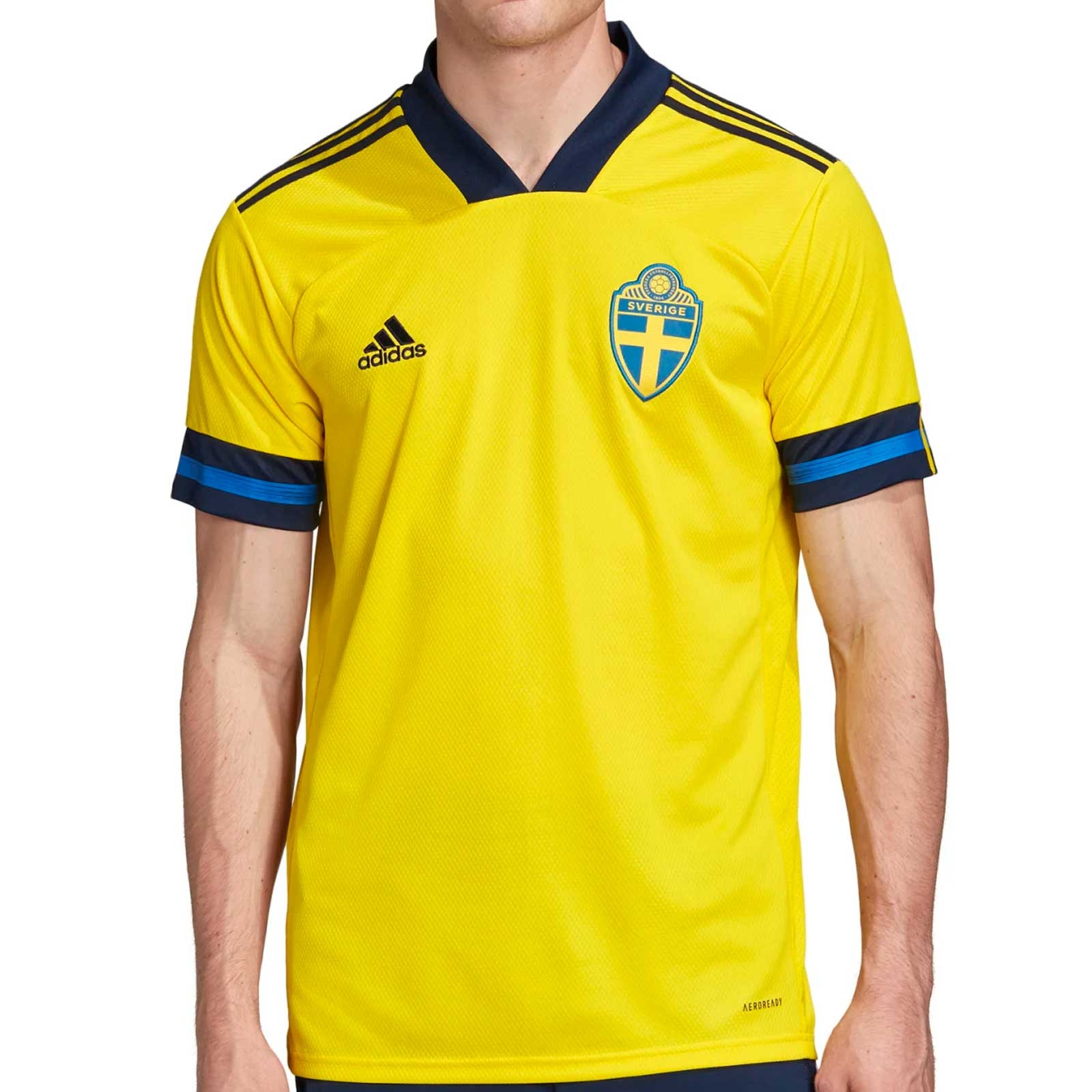 Camiseta adidas Suecia 2020 2021 amarilla futbolmania