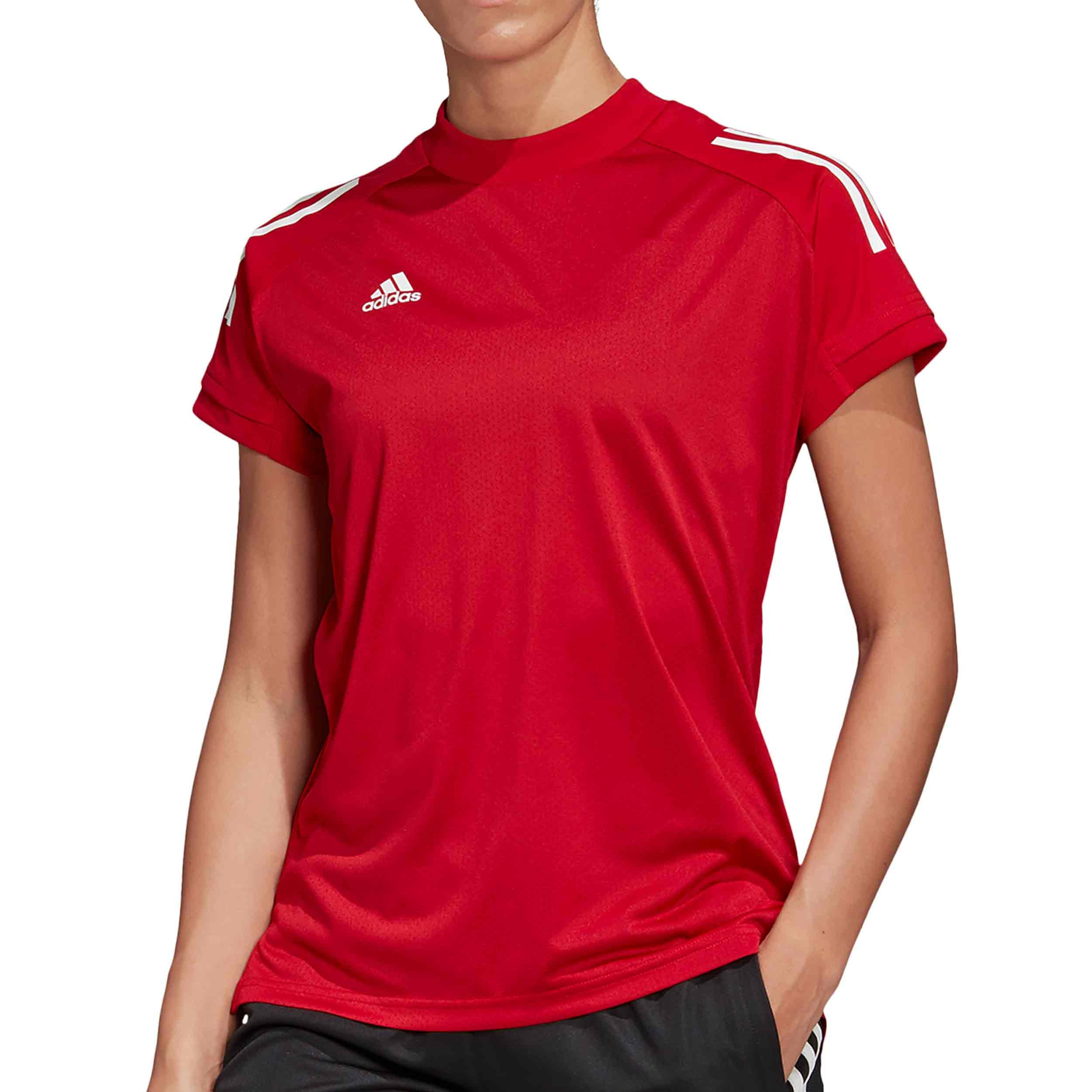 predicción Fascinar Nuevo significado Camiseta mujer adidas Condivo 20 roja | futbolmania
