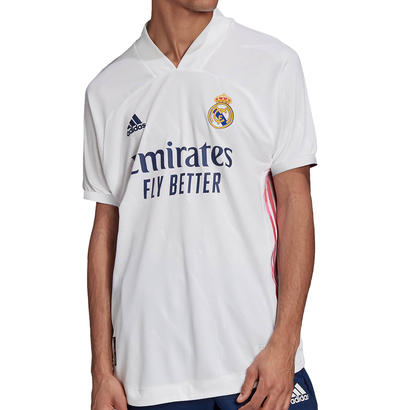 Camiseta Oficial del Real Madrid para Hombre Primera equipación 2020/2021 para Entrenamiento de fútbol Manga Corta
