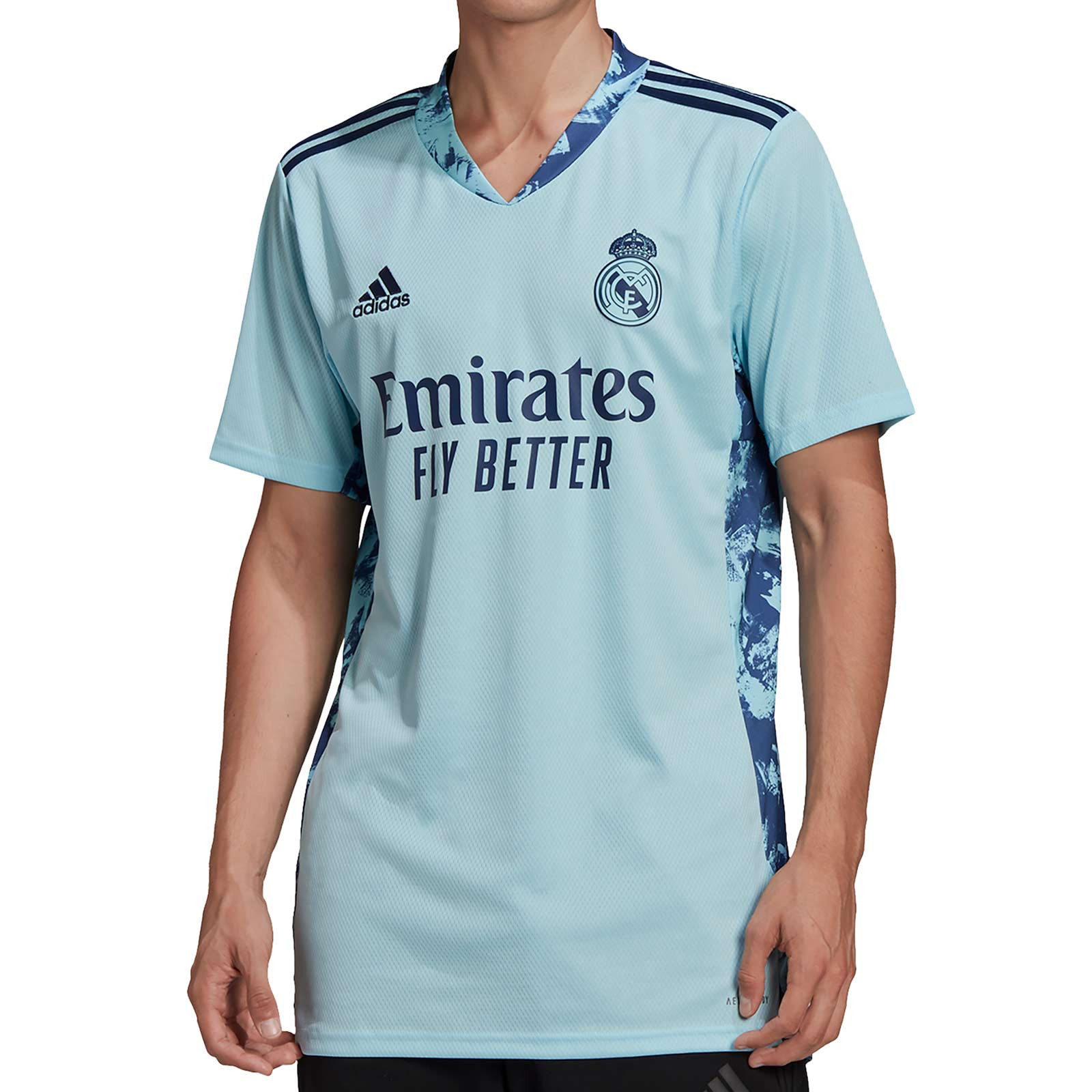 2020/2021 para Entrenamiento de fútbol Camiseta Oficial del Real Madrid para Hombre Primera Manga Corta Segunda y Tercera