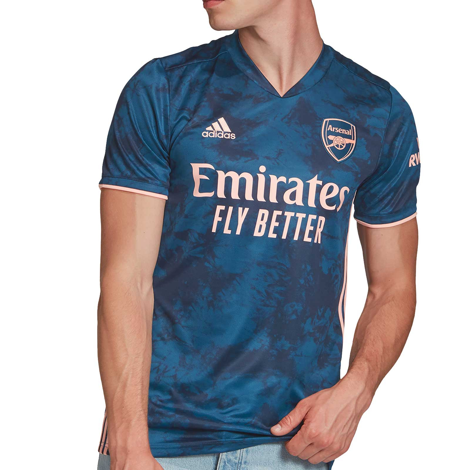 identificación mantequilla Azotado por el viento Camiseta adidas 3a Arsenal 2020 2021 azul | futbolmania