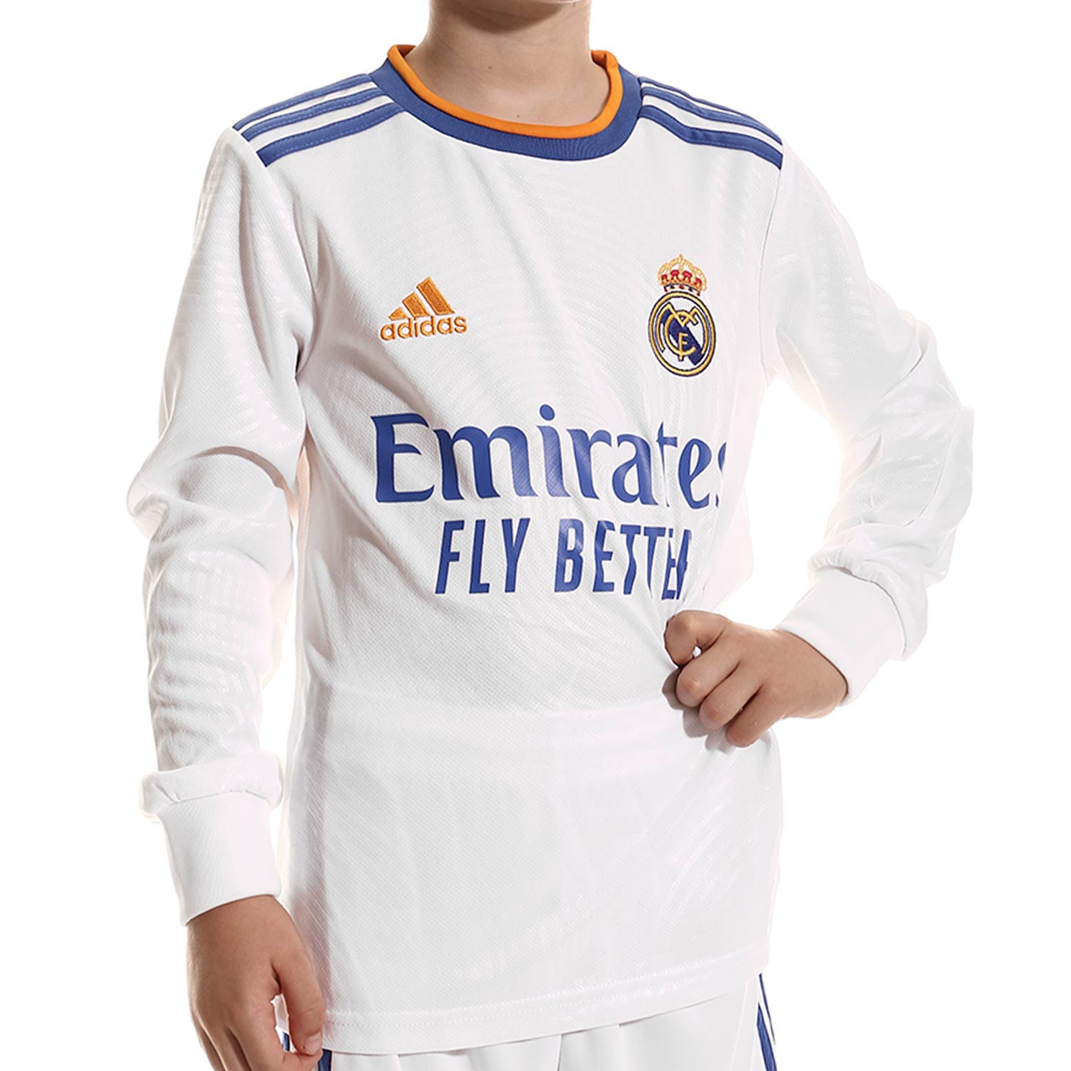 Equipación adidas Real Madrid 2021 2022 niño blanco