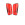 Nike Mercurial Hardshell - Espinilleras de fútbol Nike con cintas de velcro - rojas