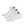 Calcetines tobilleros adidas 3 pares acolchados - Pack 3 calcetines tobilleros adidas - blancos - frontal