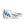 adidas Predator EDGE+ FG J - Botas de fútbol con tobillera sin cordones infantiles adidas FG para césped natural o artificial de última generación - blancas, azules