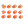 12x tacos goma TPU botas fútbol adidas Studiamonds naranja - 12 uds. tacos recambiables de plástico TPU de 8x6mm posición delantera y 4x9mm posición trasera para botas de fútbol adidas (excepto World Cup y Kaiser) - naranja flúor