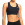 Sujetador deportivo Nike Swoosh - Top deportivo Nike de mujer para fútbol - negro - frontal