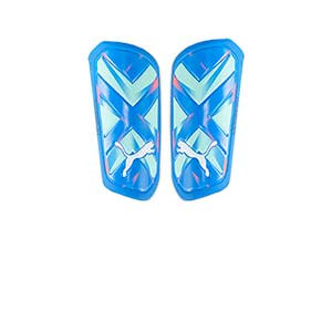 Puma Ultra Twist Sleeve - Espinilleras de fútbol Puma con mallas de sujeción - azules