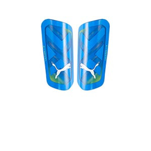 Espinilleras Puma Ultra Flex Sleeve - Espinilleras de fútbol Puma con mallas de sujeción - azules