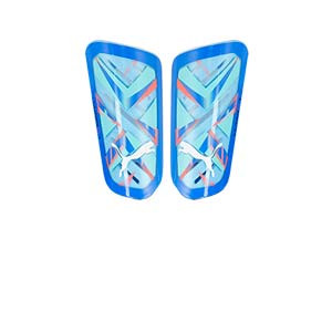 Puma Ultra Flex Sleeve - Espinilleras de fútbol Puma con mallas de sujeción - azules