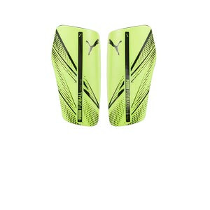 Puma Attacanto Sleeve - Espinilleras de fútbol Puma con mallas de sujeción - verde claro