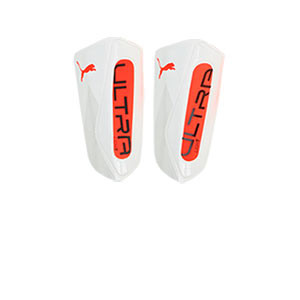 Puma Ultra Light Sleeve - Espinilleras de fútbol Puma con mallas de sujeción - blancas