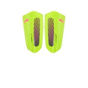 Puma Ultra Light Strap - Espinilleras de fútbol Puma con cintas de velcro - amarillas