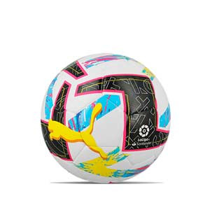 Balón Puma Orbita LaLiga 1 2022 2023 Hybrid talla 5 - Balón de fútbol Puma de La Liga española LFP 2022 2023 talla 5 - blanco