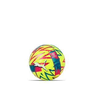 Balón Puma Orbita LaLiga 1 2022 2023 talla mini - Balón de fútbol de alta visibilidad Puma de La Liga española LFP 2022 2023 talla mini - amarillo flúor