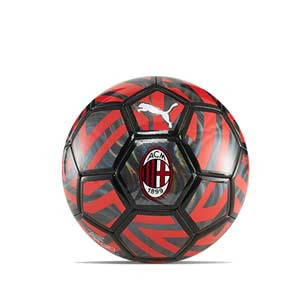 Balón Puma AC Milan Fan talla 5 - Balón de fútbol Puma del AC Milan talla 5 - negro, rojo