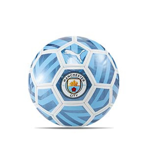 Balón Puma Manchester City Fan talla 5 - Balón de fútbol Puma del Manchester City talla 5 - blanco, azul celeste