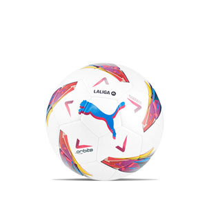 Balón Puma Orbita La Liga 1 2023 2024 Hybrid talla 4 - Balón de fútbol Puma de La Liga española LFP 2023 2024 talla 4 - blanco