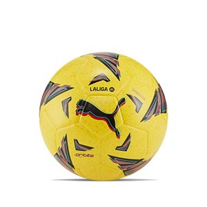 Balón Puma Orbita La Liga 1 2023 2024 Hybrid talla 5 - Balón de fútbol Puma de La Liga española LFP 2023 2024 talla 5 - amarillo