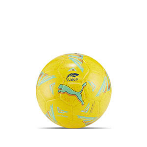 Balón Puma Orbita Liga F 2023 2024 Hybrid talla 3 - Balón de fútbol Puma de La Liga F 2023 2024 talla 3 - amarillo