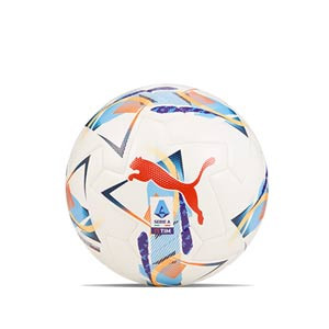 Balón Puma Orbita Serie A FIFA Quality Pro 24 25 talla 5 - Balón de fútbol profesional Puma de la Liga italiana Serie A 2024 2025 talla 5 - blanco