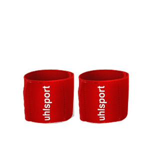 Sujeta espinilleras Uhlsport - Cintas sujeta espinilleras Uhlsport - rojas