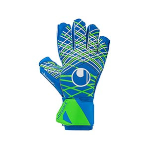 Uhlsport Aquasoft - Guantes de portero Uhlsport con palma para agua corte clásico - azules