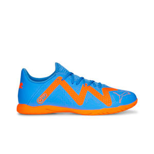 Puma Future Play IT - Zapatillas de fútbol sala Puma suela lisa IT - azules, naranjas