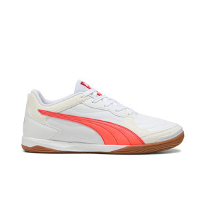 Puma Pressing IV - Zapatillas de fútbol sala Puma suela lisa IT - blancas