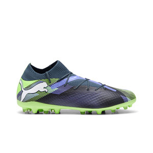 Puma Future 7 Pro MG - Botas de fútbol Puma MG para césped artificial - grises, púrpuras
