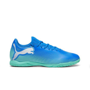 Puma Future 7 Play IT - Zapatillas de fútbol sala Puma suela lisa IT - azules