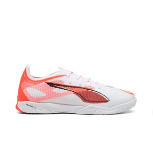 Puma Ultra 5 Pro Court - Zapatillas de fútbol sala Puma suela lisa IT - blancas, rojas