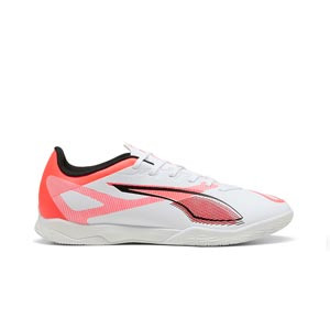 Puma Ultra 5 Play IT - Zapatillas de fútbol sala Puma suela lisa IT - blancas, rojas