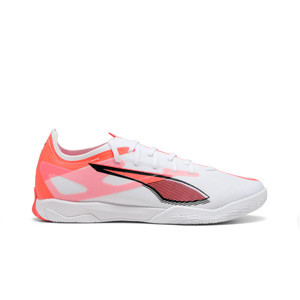 Puma Ultra 5 Match IT - Zapatillas de fútbol sala Puma suela lisa IT - blancas, rojas