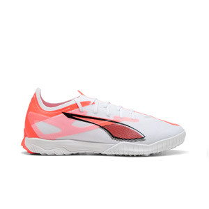 Puma Ultra 5 Match TT - Zapatillas de fútbol multitaco Puma TT suela turf - blancas, rojas