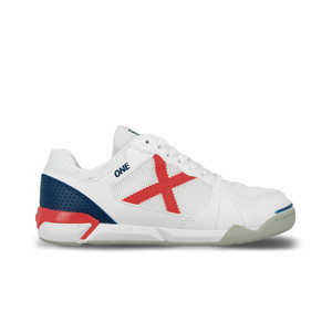 Munich One Kid - Zapatillas de fútbol sala infantiles Munich suela lisa IN - blancas