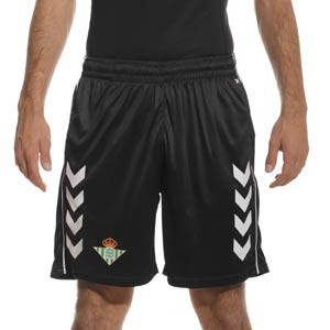 Short Hummel Real Betis staff - Pantalón corto para técnicos Hummel del Real Betis Balompié - negro