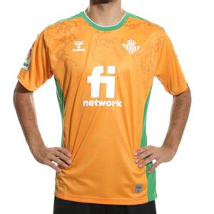 Camiseta Hummel 3a Real Betis 2022 2023 - Camiseta tercera equipación Hummel del Real Betis Balompié 2022 2023 - naranja
