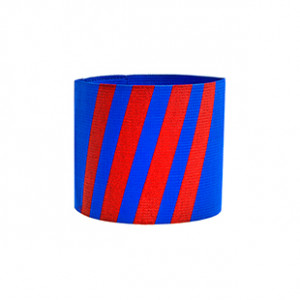 Brazalete de capitán 36 cm - Brazalete de capitán Blaugrana | azul y rojo - frontal