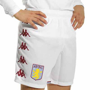 Pantalón Kappa Aston Villa 2021 2022 Ryder - Pantalón corto primera equipación Kappa Aston Villa 2021 2022 - blanco