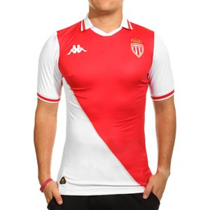 Camiseta Kappa AS Mónaco auténtica 2024 2025 - Camiseta auténtica de la primera equipación Kappa del AS Mónaco 2024 2025 - blanca, roja