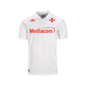 Camiseta Kappa 2a Fiorentina 2024 2025 - Camiseta de la segunda equipación Kappa de la Fiorentina 2024 2025 - blanca