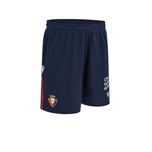 Shorts Macron Osasuna 2024 2025 - Pantalón corto de la primera equipación Macron del Osasuna 2024 2025 - azul marino