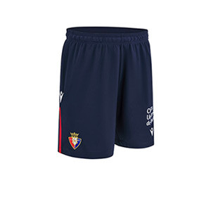 Shorts Macron Osasuna niño 2024 2025 - Pantalón corto infantil de la primera equipación Macron del Osasuna 2024 2025 - azul marino