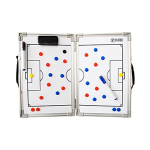 Pizarra magnética fútbol Zastor plegable 60x90 cm - Pizarra táctica magnética plegable para fútbol Zastor (60 x 90 cm) - blanca - frontal